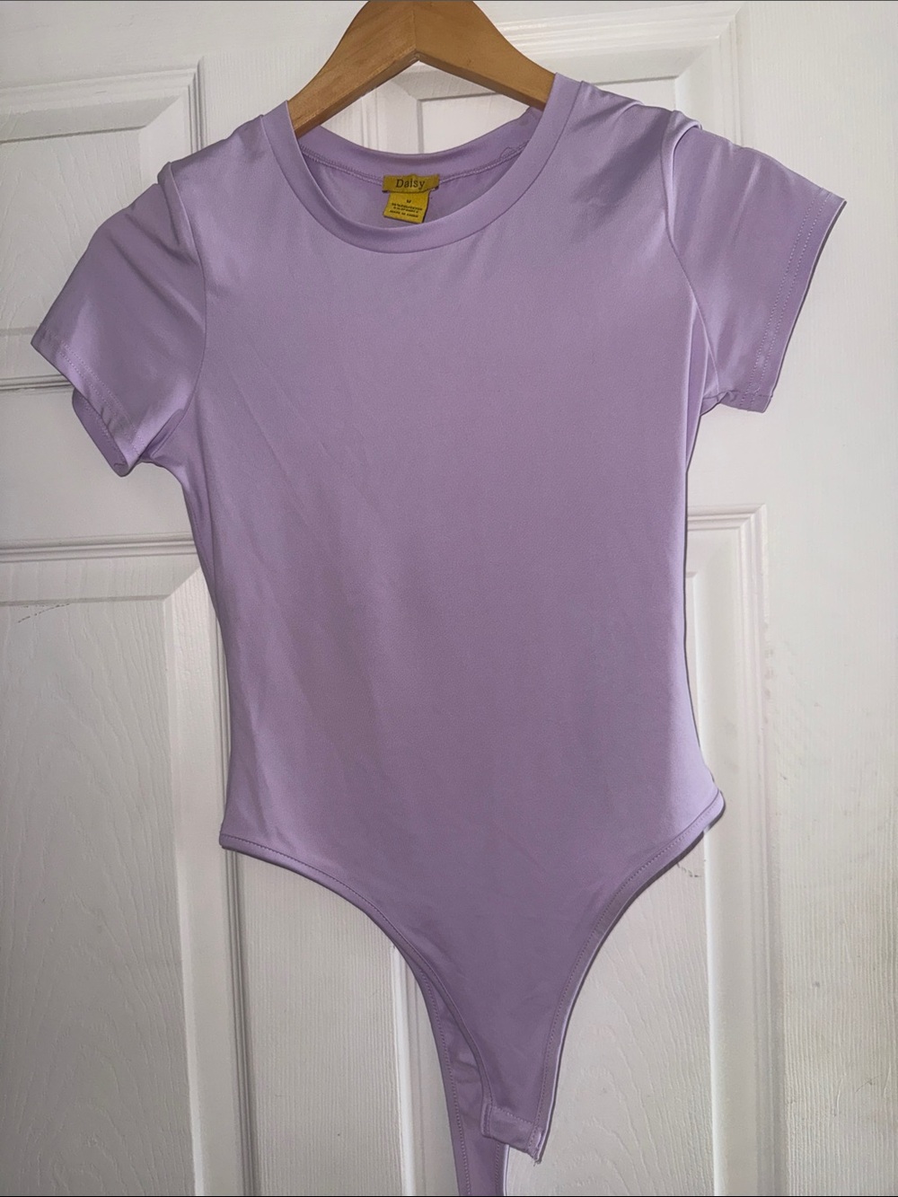 Daisy Lavender Short-Sleeve Kids Bodysuit